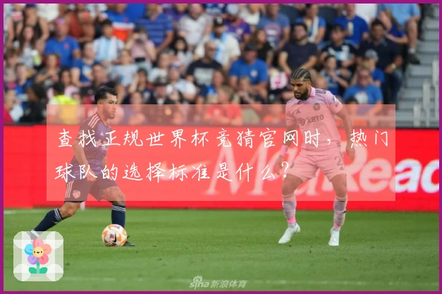 查找正规世界杯竞猜官网时，热门球队的选择标准是什么？